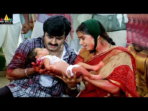 Narasimha Naidu Movie Balakrishna &amp; Siman Emotional Scene | Telugu Movie Scenes | Sri Balaji Video