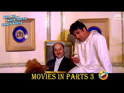 गोविंदा, सुष्मिता सेन, अनुपम खेर कॉमेडी | Kyoki Main Jhuth Nahin Bolta | Comedy movie in parts 3