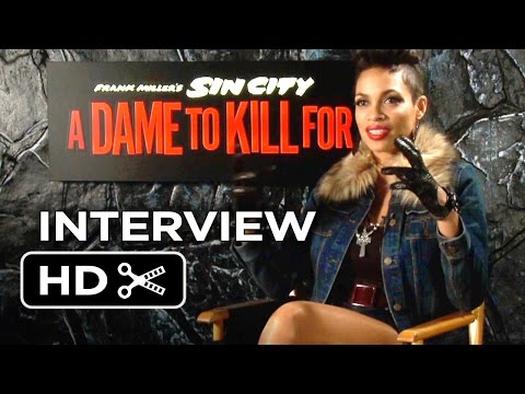 Sin City: A Dame To Kill For Interview - Rosario Dawson (2014) - Robert Rodriguez Movie HD