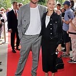 Salzburger Festspiele 27.07.2019 Mavie Hoerbiger und Freund Paul Feigelfeld, Eroeffnung der Salzburger Festspiele in de